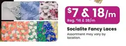 Fabricland Socialite Fancy Laces offer