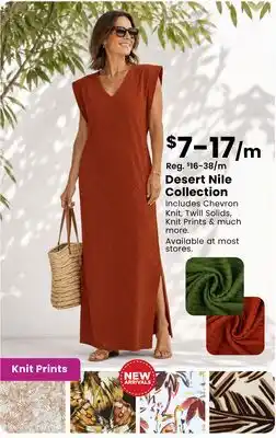 Fabricland Desert Nile Collection offer