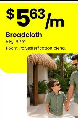 Fabricland Broadcloth offer