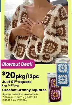 Fabricland Crochet Granny Squares offer