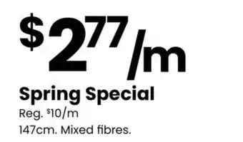 Fabricland Spring Special offer