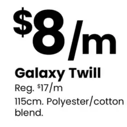 Fabricland Galaxy Twill offer