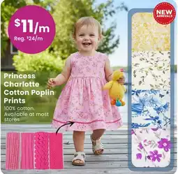 Fabricland Princess Charlotte Cotton Poplin Prints offer