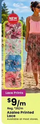 Fabricland Azalea Printed Lace offer