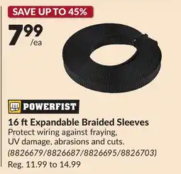 Princess Auto 16 ft Expandable Braided Sleeves offer