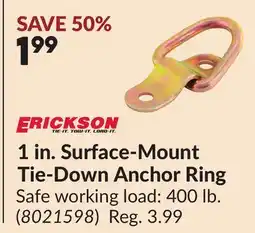 Princess Auto ERICKSON 1 in. Surface-Mount Tie-Down Anchor Ring offer