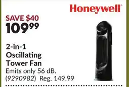 Princess Auto 2-in-1 Oscillating Tower Fan offer