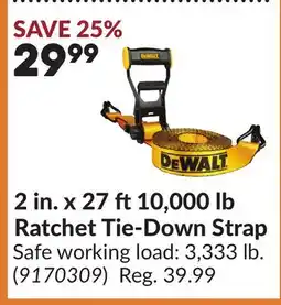 Princess Auto 2 in. x 27 ft 10,000 lb Ratchet Tie-Down Strap offer