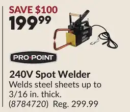 Princess Auto 240V Spot Welder offer