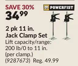Princess Auto 2 pk 11 in. Jack Clamp Set offer