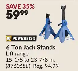 Princess Auto 6 Ton Jack Stands offer