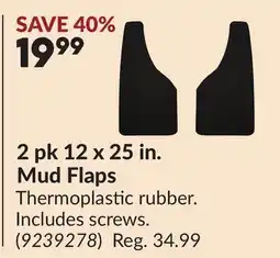 Princess Auto 2 pk 12 x 25 in. Mud Flaps offer