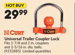 Princess Auto Universal Trailer Coupler Lock offer
