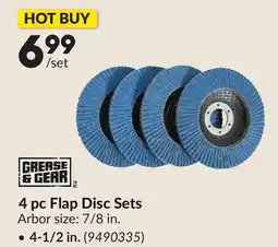 Princess Auto 4-1/2 in. 4 pc Flap Disc Sets offer