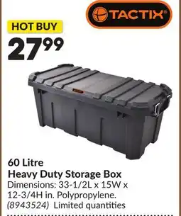 Princess Auto 60 Litre Heavy Duty Storage Box offer