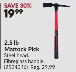 Princess Auto 2.5 lb Mattock Pick offer