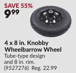 Princess Auto 4 x 8 in. Knobby Wheelbarrow Wheel offer