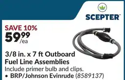 Princess Auto BRP/Johnson Evinrude 3/8 in. x 7 ft Outboard Fuel Line Assemblies offer