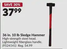 Princess Auto 36 in. 10 lb Sledge Hammer offer