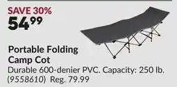 Princess Auto Portable Folding Camp Cot offer