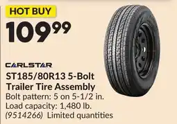 Princess Auto ST185/80R13 5-Bolt Trailer Tire Assembly offer