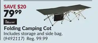 Princess Auto Folding Camping Cot offer