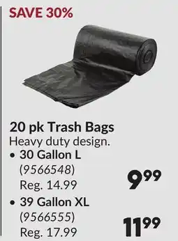 Princess Auto 20 pk Trash Bags offer