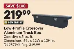 Princess Auto Low-Profile Crossover Aluminum Truck Box offer