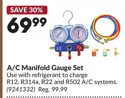 Princess Auto A/C Manifold Gauge Set offer