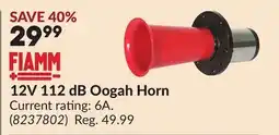 Princess Auto 12V 112 dB Oogah Horn offer