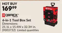 Princess Auto 6-in-1 Tool Box Set offer