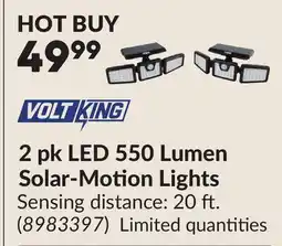 Princess Auto 2 pk LED 550 Lumen Solar-Motion Lights offer