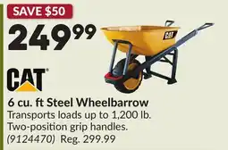 Princess Auto 6 cu. ft Steel Wheelbarrow offer