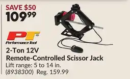 Princess Auto 2-Ton 12V Remote-Controlled Scissor Jack offer