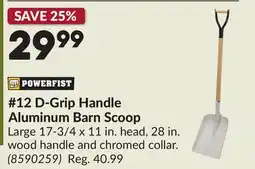Princess Auto 12 D-Grip Handle Aluminum Barn Scoop offer