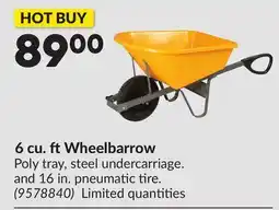 Princess Auto 6 cu. ft Wheelbarrow offer