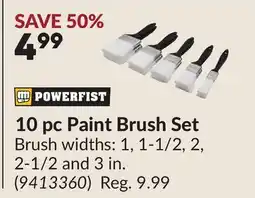 Princess Auto 10 pc Paint Brush Set offer