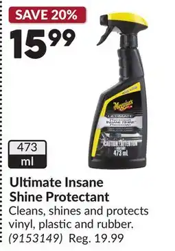Princess Auto Ultimate Insane Shine Protectant offer