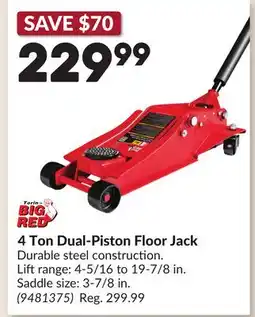 Princess Auto 4 Ton Dual-Piston Floor Jack offer
