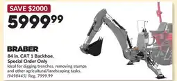 Princess Auto BRABER 84 in. CAT 1 Backhoe offer