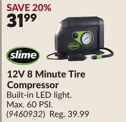 Princess Auto 12V 8 Minute Tire Compressor offer