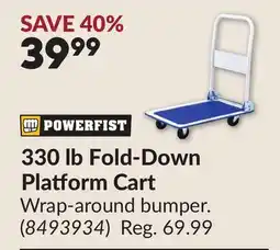 Princess Auto 330 lb Fold-Down Platform Cart offer