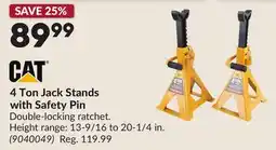 Princess Auto 4 Ton Jack Stands with Safety Pin offer