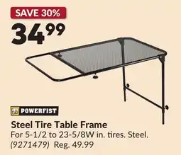 Princess Auto Steel Tire Table Frame offer