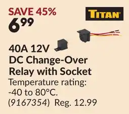 Princess Auto 40A 12V DC Change-Over Relay with Socket offer