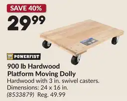 Princess Auto 900 lb Hardwood Platform Moving Dolly offer