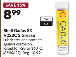 Princess Auto Shell Gadus S3 V220C 2 Grease offer
