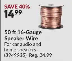 Princess Auto 50 ft 16-Gauge Speaker Wire offer