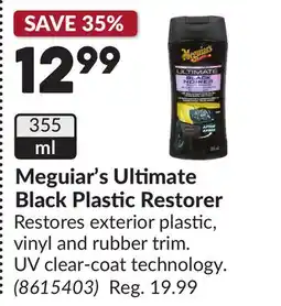 Princess Auto Ultimate Black Plastic Restorer offer