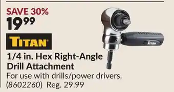 Princess Auto 1/4 in. Hex Right-Angle Drill Attachment offer